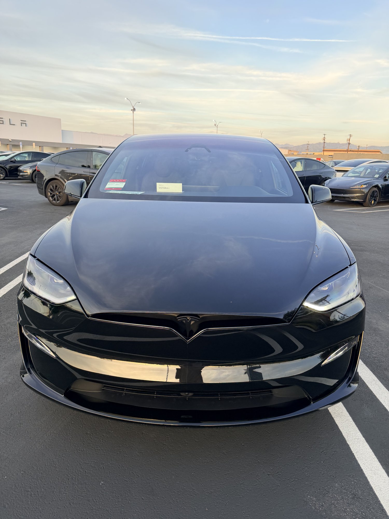 Front of the TESLOVE 2026 Model X Plaid